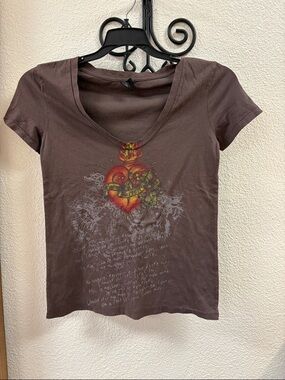 Obey Graphic V-Neck Women's Tee